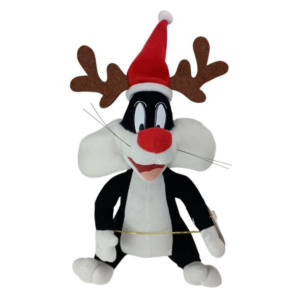 Looney Tunes Sylvester The Cat Reindeer Christmas Plush 10" ACE Russell Stover - Picture 1 of 8
